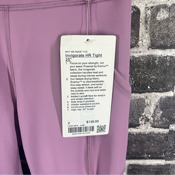 Lululemon Invigorate High-Rise Tight 25" - Jubilee color - size 2 - Picture 6 of 9